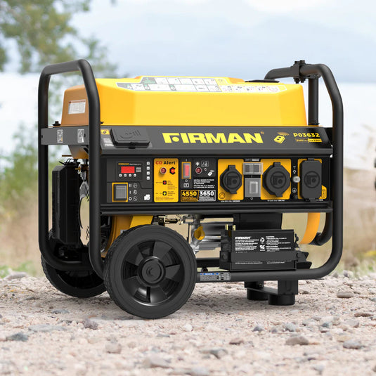 Firman Gas Portable Generator 4550/3650W Remote Start 120/240V CO Alert  p03632 - Backup Generator Store