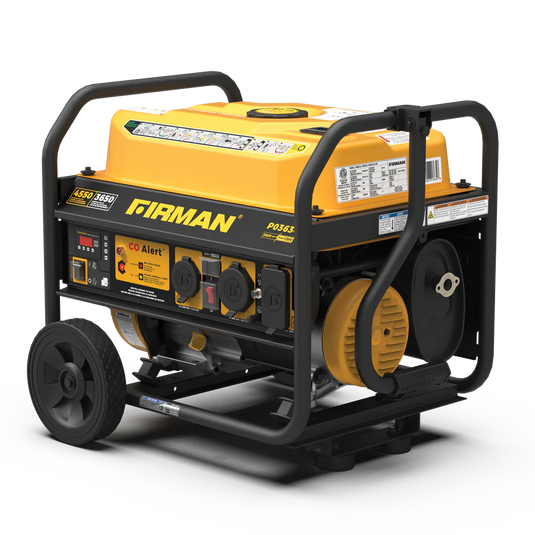 Firman Gas Portable Generator 4550W Recoil Start 120/240V with CO ALERT p03634 - Backup Generator Store