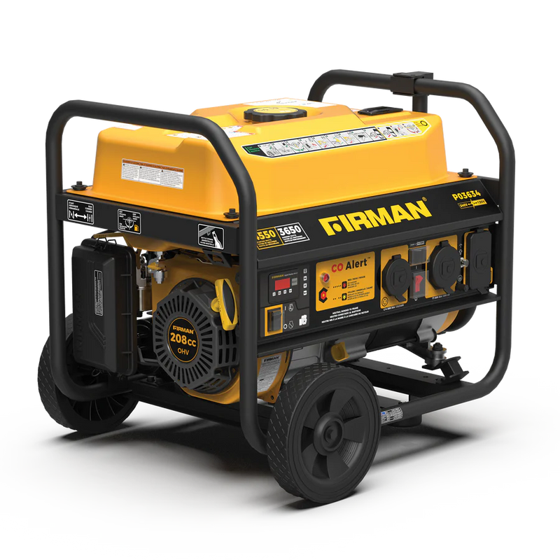 Load image into Gallery viewer, Firman Gas Portable Generator 4550W Recoil Start 120/240V with CO ALERT p03634 - Backup Generator Store

