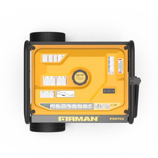 Firman Gas Portable Generator 8375W Recoil Start 120/240V With CO Alert p06702 - Backup Generator Store