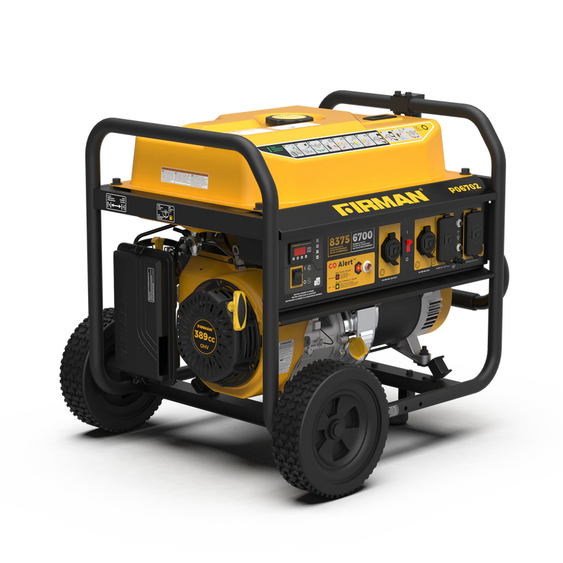 Load image into Gallery viewer, Firman Gas Portable Generator 8375W Recoil Start 120/240V With CO Alert p06702 - Backup Generator Store
