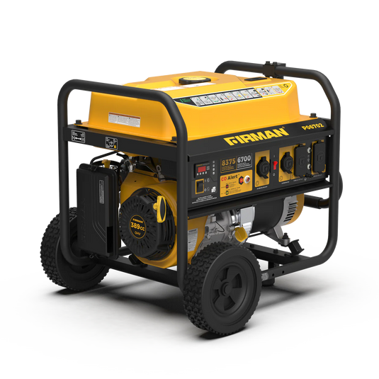 Firman Gas Portable Generator 8375W Recoil Start 120/240V With CO Alert p06702 - Backup Generator Store