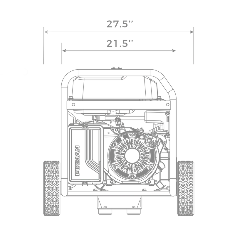 Load image into Gallery viewer, Firman Gas Portable Generator 8375W Recoil Start 120/240V With CO Alert p06702 - Backup Generator Store
