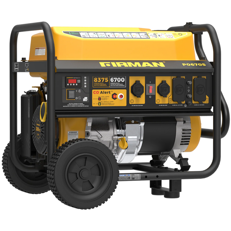 Load image into Gallery viewer, Firman Gas Portable Generator 8375W Recoil Start 120/240V With CO Alert - Backup Generator Store

