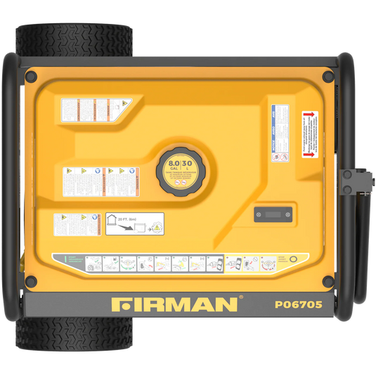 Firman Gas Portable Generator 8375W Recoil Start 120/240V With CO Alert - Backup Generator Store