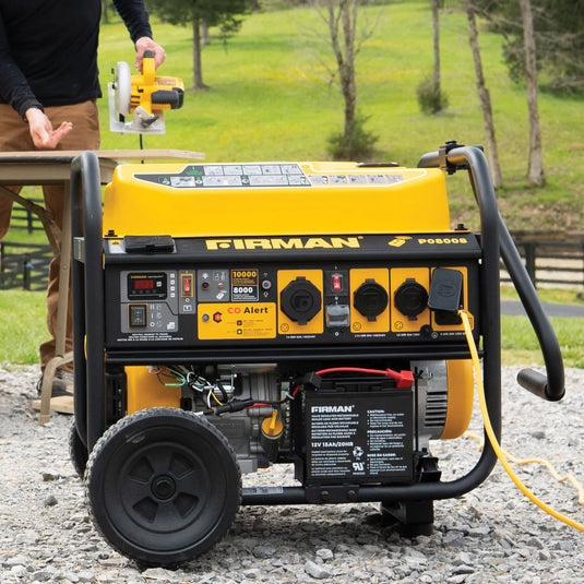 Firman Gas Portable Generator 10000W Remote Start 120/240V with CO Alert p08008 - Backup Generator Store