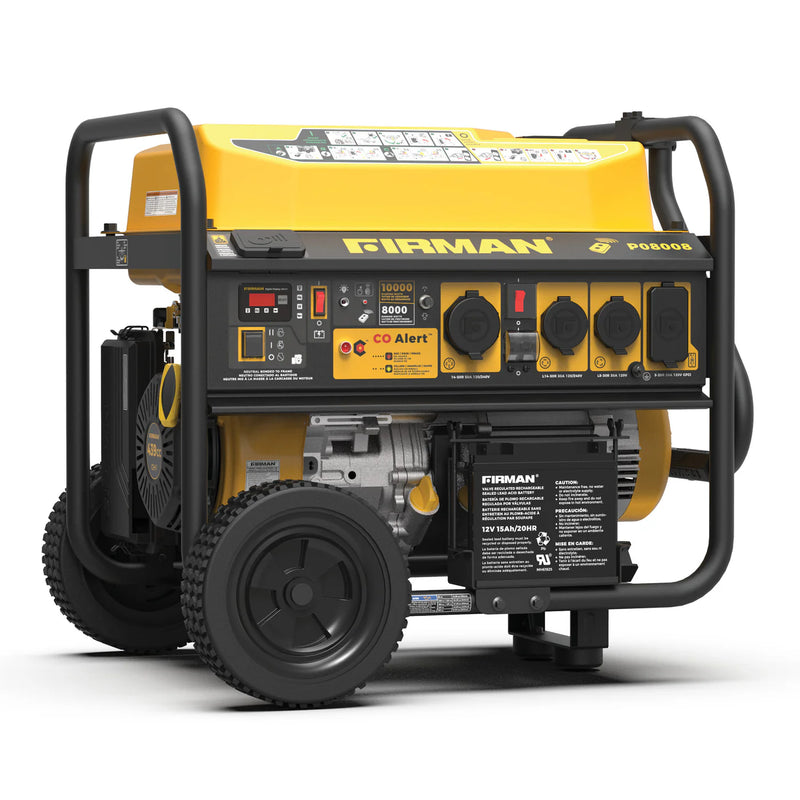 Load image into Gallery viewer, Firman Gas Portable Generator 10000W Remote Start 120/240V with CO Alert p08008 - Backup Generator Store
