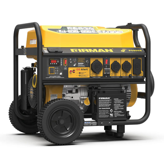 Firman Gas Portable Generator 10000W Remote Start 120/240V with CO Alert p08008 - Backup Generator Store