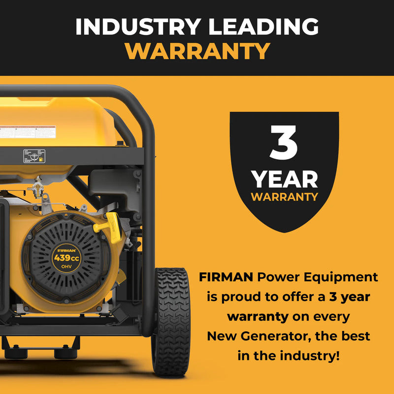 Load image into Gallery viewer, Firman Gas Portable Generator 10000W Remote Start 120/240V with CO Alert p08008 - Backup Generator Store
