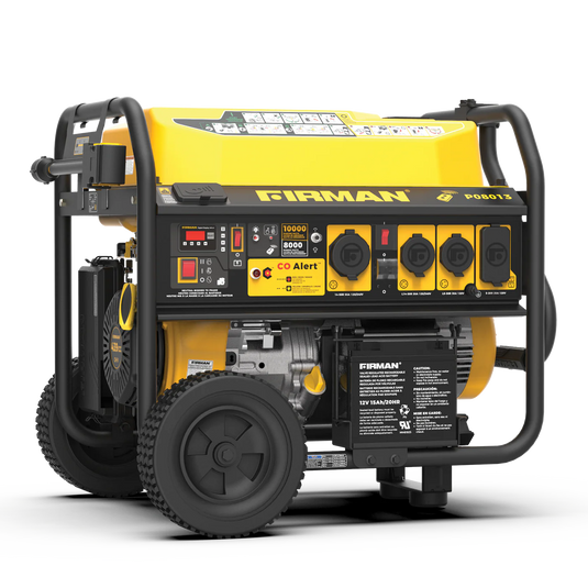 Firman Gas Portable Generator 10000W Remote Start 120/240V with CO alert p08013 - Backup Generator Store