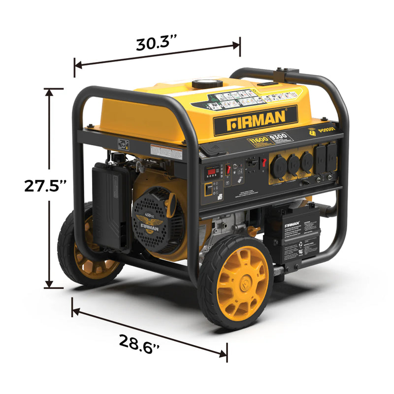 Load image into Gallery viewer, Firman Gas Portable Generator 11600W Remote Start 120/240V p09301 - Backup Generator Store
