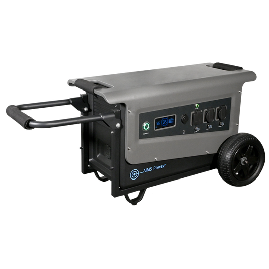 Aims Portable Solar Generator 5.04 kWh 33 Amp Output Lithium Battery | Solar & Grid Inputs Expandable AIO-5KWH4KW