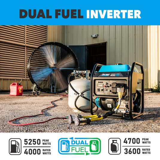 Pulsar 5,250 Watt Dual-Fuel Inverter Generator with CO Sentry PGX5250BiXCO