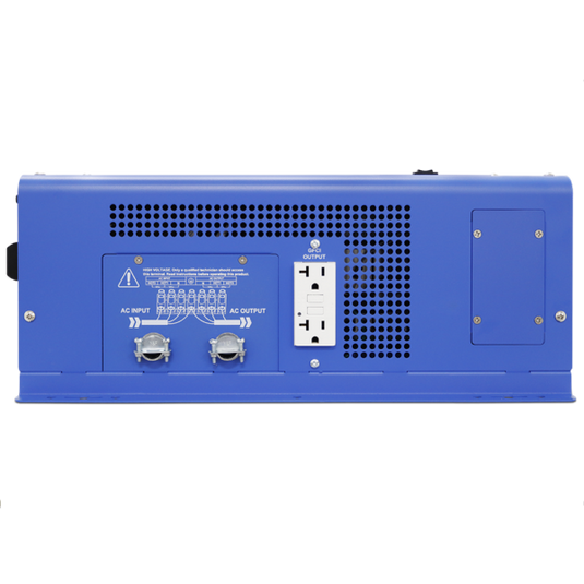 AIMS 3000 Watt Pure Sine Inverter 100A Charger with 120/240V 30A & 50A Transfer PICOGLF3K12050BY