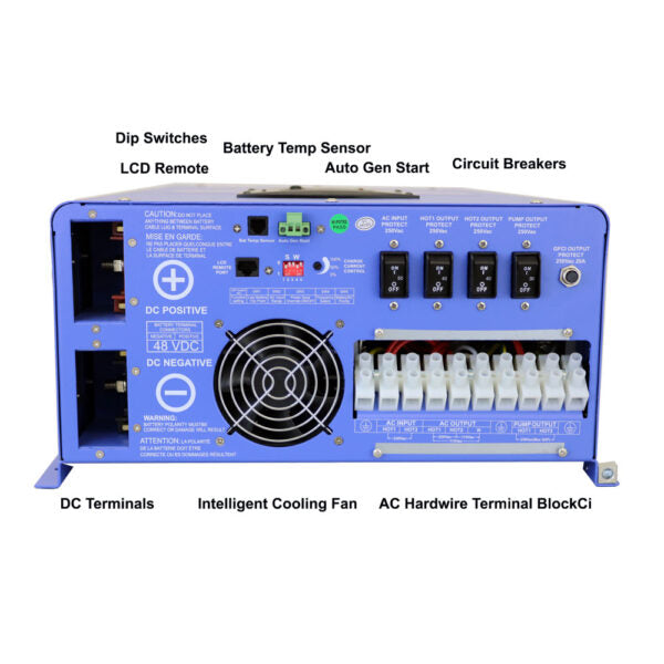 Load image into Gallery viewer, Aims Off Grid / Back Up 12000 Watt Pure Sine Inverter Charger 120V / 240V &amp; 48V Lithium Battery KitKITC-12K48240

