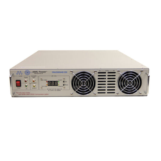 AIMS 2000 Watt 48 Volt DC Rack Mount Inverter To 120 Volt AC – 2U PRM2000W48120S