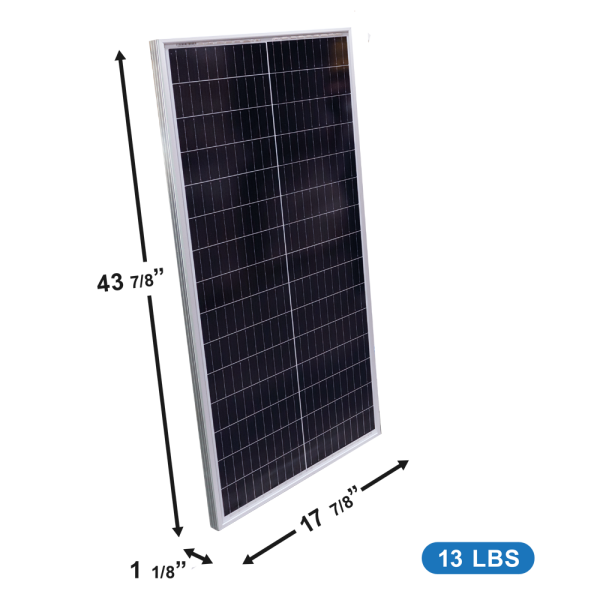 Load image into Gallery viewer, Aims 100 Watt Solar Panel Long &amp; Narrow Solar Panel for Tight Spaces  PV100MLONG
