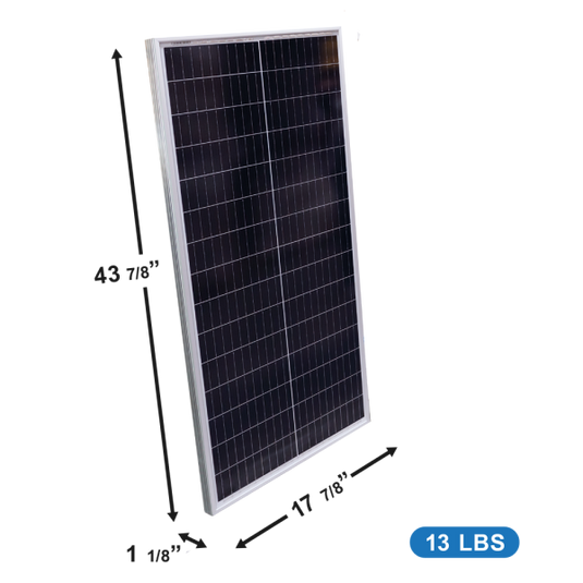 Aims 100 Watt Solar Panel Long & Narrow Solar Panel for Tight Spaces  PV100MLONG