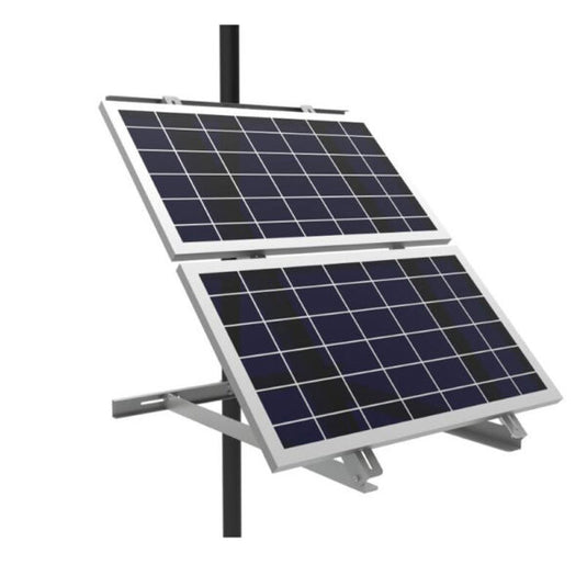 Aims Adjustable Solar Side Pole Mount Bracket â€“ Fits 2 Panels