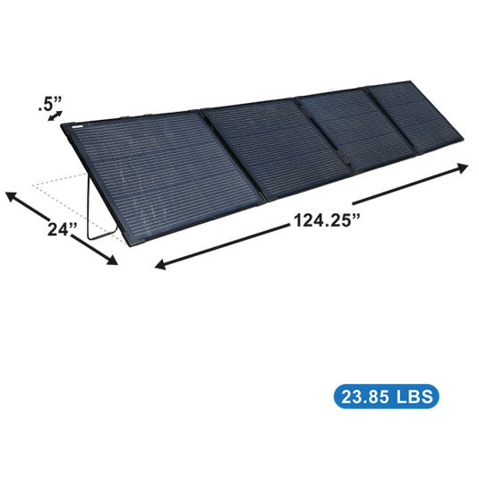 Aims 360 Watt Foldable Solar Panel with Legs – Monocrystalline  PV360FOLD