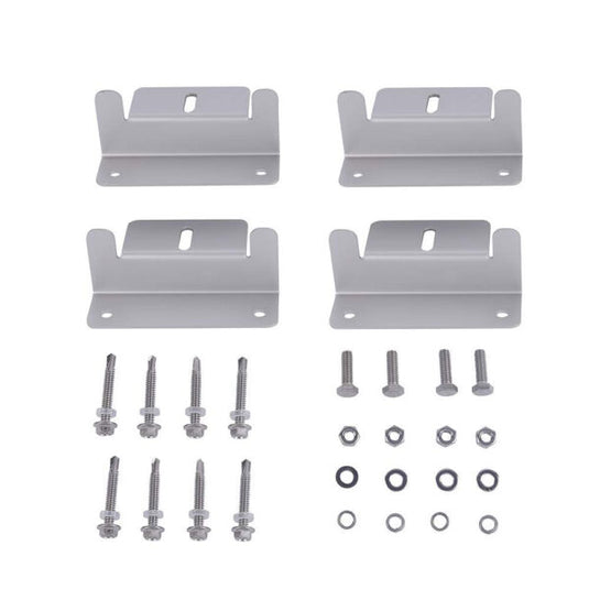 Aims Solar Panel Z Bracket Mounting Kit 4 Piece Set PVALBRACKET