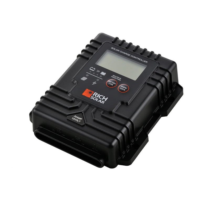 Load image into Gallery viewer, Rich Solar BRAVO Waterproof 30 | 30 Amp Waterproof PWM Solar Charge Controller | Waterproof 30A 12V PWM Controller for RVs, Trailers, Campers, Vans, Boats, Off-Grid | #1 Waterproof Solar Controller RS-PWM30WP
