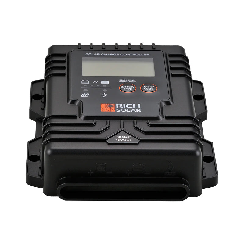 Load image into Gallery viewer, Rich Solar BRAVO Waterproof 30 | 30 Amp Waterproof PWM Solar Charge Controller | Waterproof 30A 12V PWM Controller for RVs, Trailers, Campers, Vans, Boats, Off-Grid | #1 Waterproof Solar Controller RS-PWM30WP

