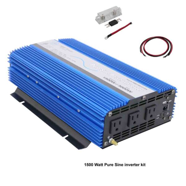 Load image into Gallery viewer, Aims 1500 Watt Pure Sine Power Inverter Kit KITPWRI150012S
