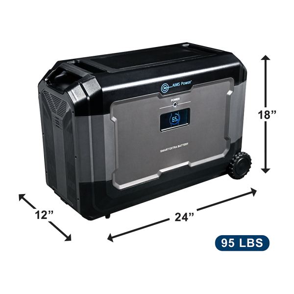 Load image into Gallery viewer, Aims Portable Solar Generator 5.04 kWh Extender Lithium Battery for AIO-5KWH4KW AIO-5KWHBAT
