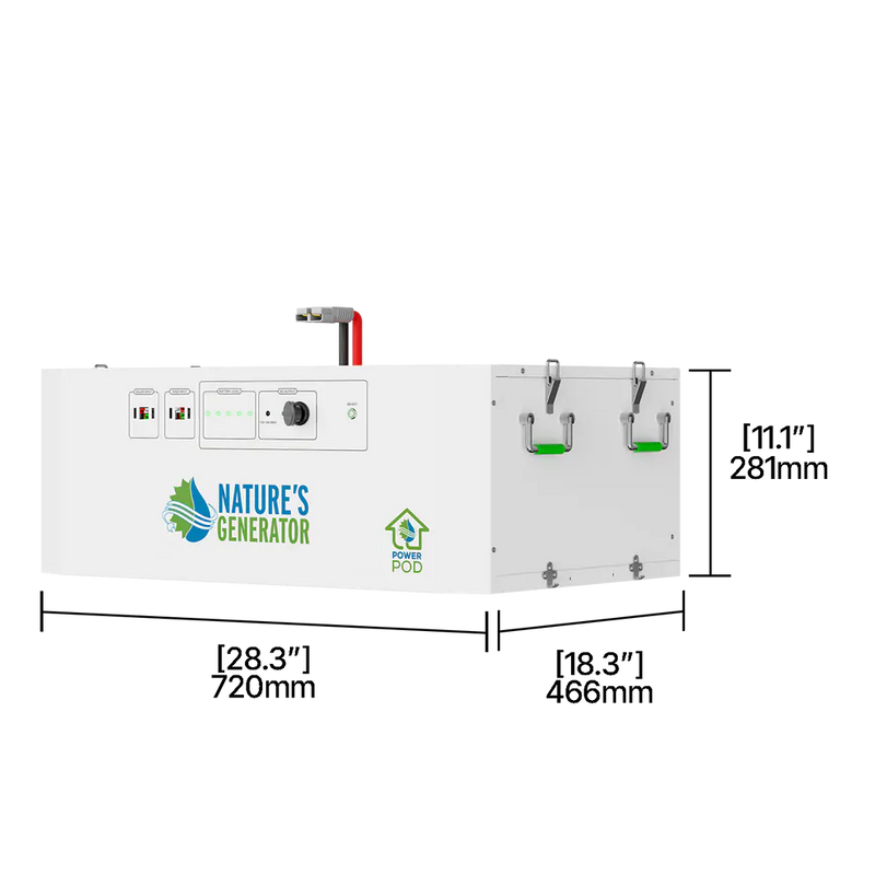 Load image into Gallery viewer, Nature's Generator Powerhouse V2 Solar +Power Pod + 8X 410W Solar Panel+ 350W Wind Turbine NGPHPTAW

