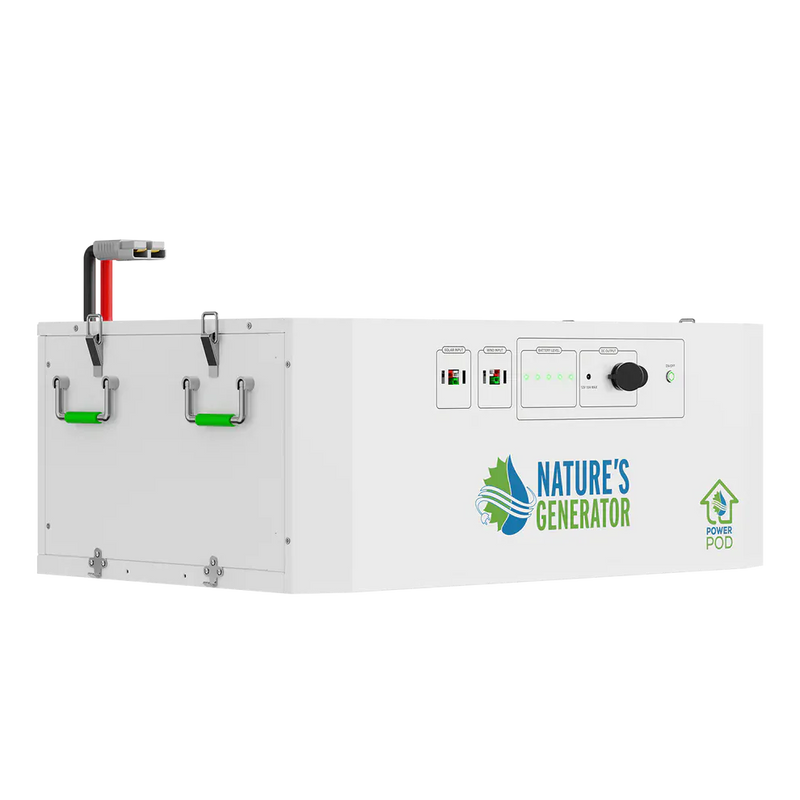 Load image into Gallery viewer, Nature's Generator Powerhouse V2 Solar +Power Pod + 8X 410W Solar Panel+ 350W Wind Turbine NGPHPTAW
