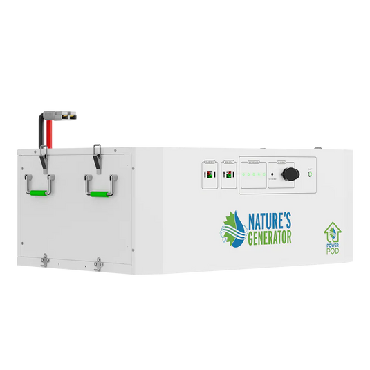 Nature's Generator Powerhouse V2 Solar +Power Pod + 8X 410W Solar Panel+ 350W Wind Turbine NGPHPTAW