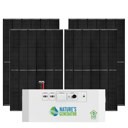 Nature's Generator Powerhouse Power Addition + 4X Solar Panels NGPHPAA