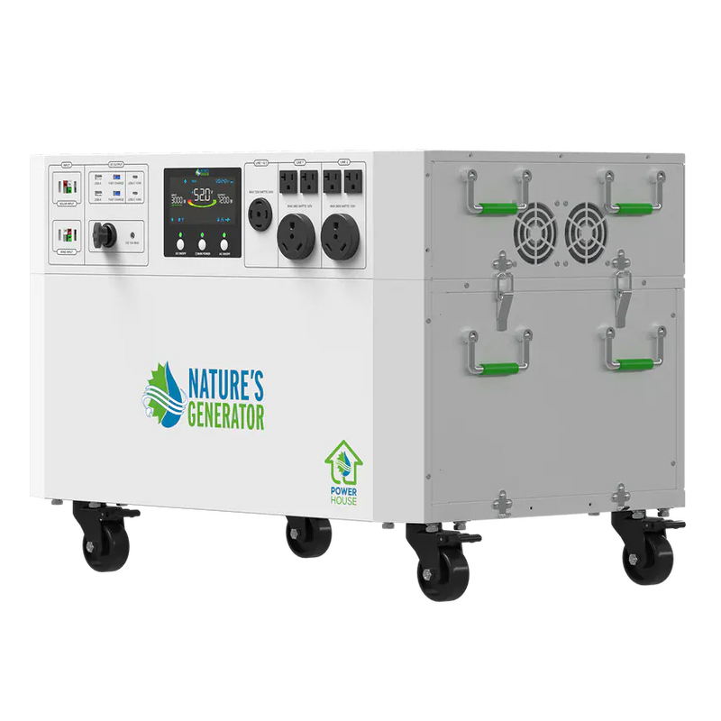 Load image into Gallery viewer, Nature's Generator Powerhouse V2 Solar +Power Pod + 8X 410W Solar Panel+ 350W Wind Turbine NGPHPTAW
