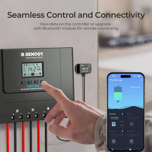 Renogy Rover Lite 12V/ 24V/ 36V/ 48V 60A MPPT Solar Charge Controller RCC60RVRE-G1-US