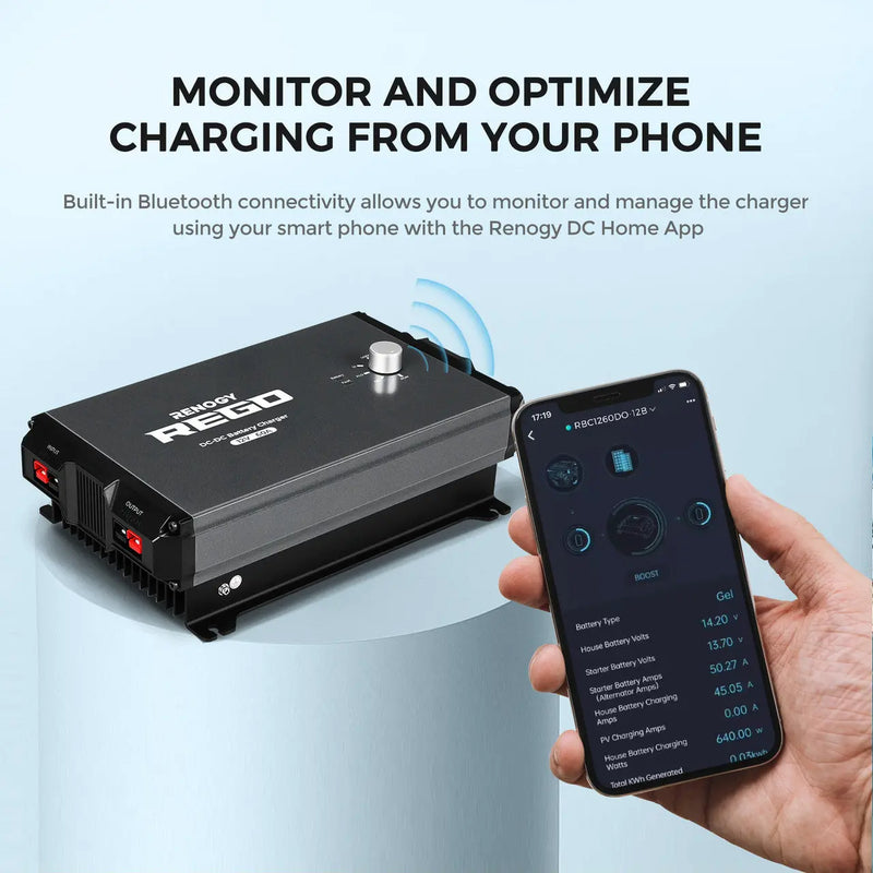 Load image into Gallery viewer, Renogy REGO 12V 60A DC-DC Battery Charger RBC1260DO-12B-G1-US
