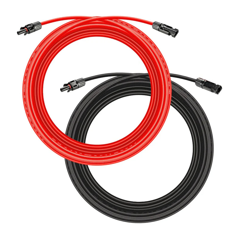 Load image into Gallery viewer, Rich Solar 10Ft 10 Gauge Solar Panel Extension Cable with Male and Female Solar Connector Ends | Pair of 10AWG Red and Black Extension Wire with Connectors on Both Ends | Choose Cable Length: 10ft, 15ft, 20ft, 30ft, 50ft, 75ft, 100ft RS-10102
