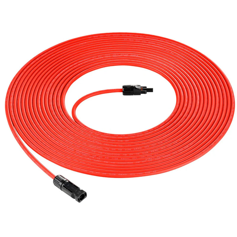 Load image into Gallery viewer, Rich Solar 10Ft 10 Gauge Solar Panel Extension Cable with Male and Female Solar Connector Ends | Pair of 10AWG Red and Black Extension Wire with Connectors on Both Ends | Choose Cable Length: 10ft, 15ft, 20ft, 30ft, 50ft, 75ft, 100ft RS-10102
