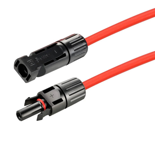 Rich Solar 10Ft 10 Gauge Solar Panel Extension Cable with Male and Female Solar Connector Ends | Pair of 10AWG Red and Black Extension Wire with Connectors on Both Ends | Choose Cable Length: 10ft, 15ft, 20ft, 30ft, 50ft, 75ft, 100ft RS-10102