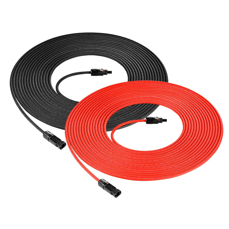 Load image into Gallery viewer, Rich Solar 10Ft 10 Gauge Solar Panel Extension Cable with Male and Female Solar Connector Ends | Pair of 10AWG Red and Black Extension Wire with Connectors on Both Ends | Choose Cable Length: 10ft, 15ft, 20ft, 30ft, 50ft, 75ft, 100ft RS-10102
