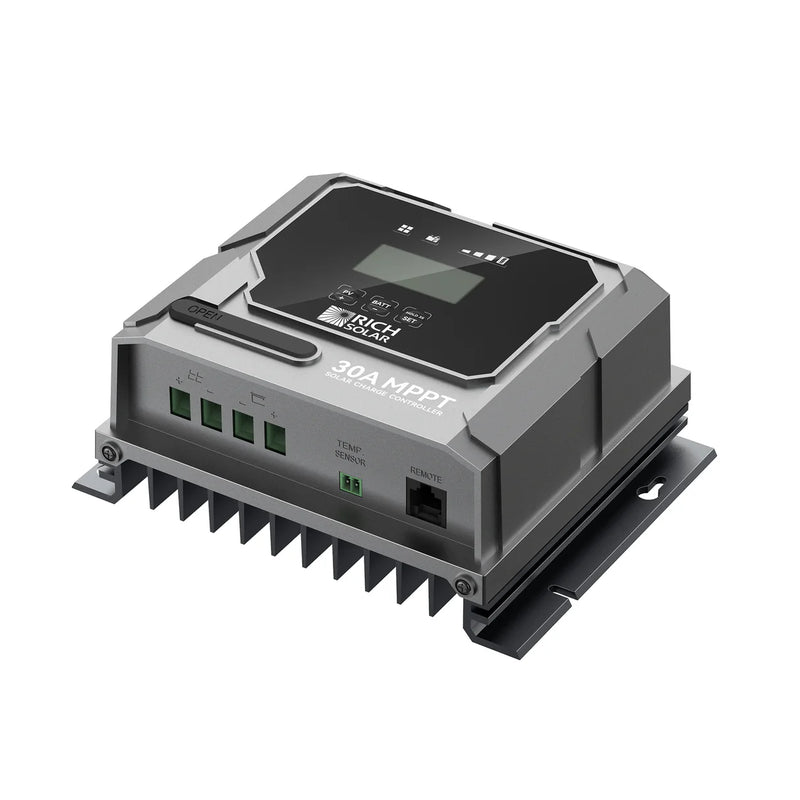 Load image into Gallery viewer, Rich Solar BRAVO 30 | 30 Amp MPPT Solar Charge Controller | Premium 30A 12V/24V MPPT Solar Controller for RVs, Trailers, Campers, Vans, Boats, Off-Grid | Awarded #1 Solar Controller 2025 RS-MPPT30PB

