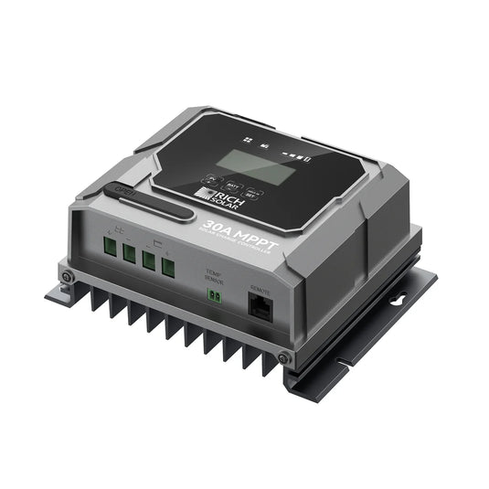 Rich Solar BRAVO 30 | 30 Amp MPPT Solar Charge Controller | Premium 30A 12V/24V MPPT Solar Controller for RVs, Trailers, Campers, Vans, Boats, Off-Grid | Awarded #1 Solar Controller 2025 RS-MPPT30PB