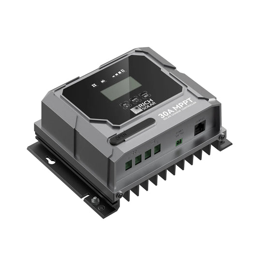 Rich Solar BRAVO 30 | 30 Amp MPPT Solar Charge Controller | Premium 30A 12V/24V MPPT Solar Controller for RVs, Trailers, Campers, Vans, Boats, Off-Grid | Awarded #1 Solar Controller 2025 RS-MPPT30PB