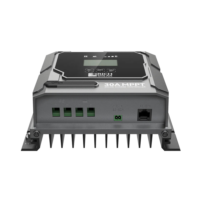 Load image into Gallery viewer, Rich Solar BRAVO 30 | 30 Amp MPPT Solar Charge Controller | Premium 30A 12V/24V MPPT Solar Controller for RVs, Trailers, Campers, Vans, Boats, Off-Grid | Awarded #1 Solar Controller 2025 RS-MPPT30PB
