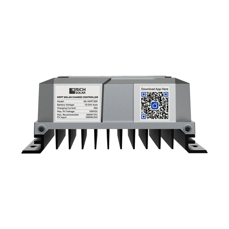 Load image into Gallery viewer, Rich Solar BRAVO 30 | 30 Amp MPPT Solar Charge Controller | Premium 30A 12V/24V MPPT Solar Controller for RVs, Trailers, Campers, Vans, Boats, Off-Grid | Awarded #1 Solar Controller 2025 RS-MPPT30PB
