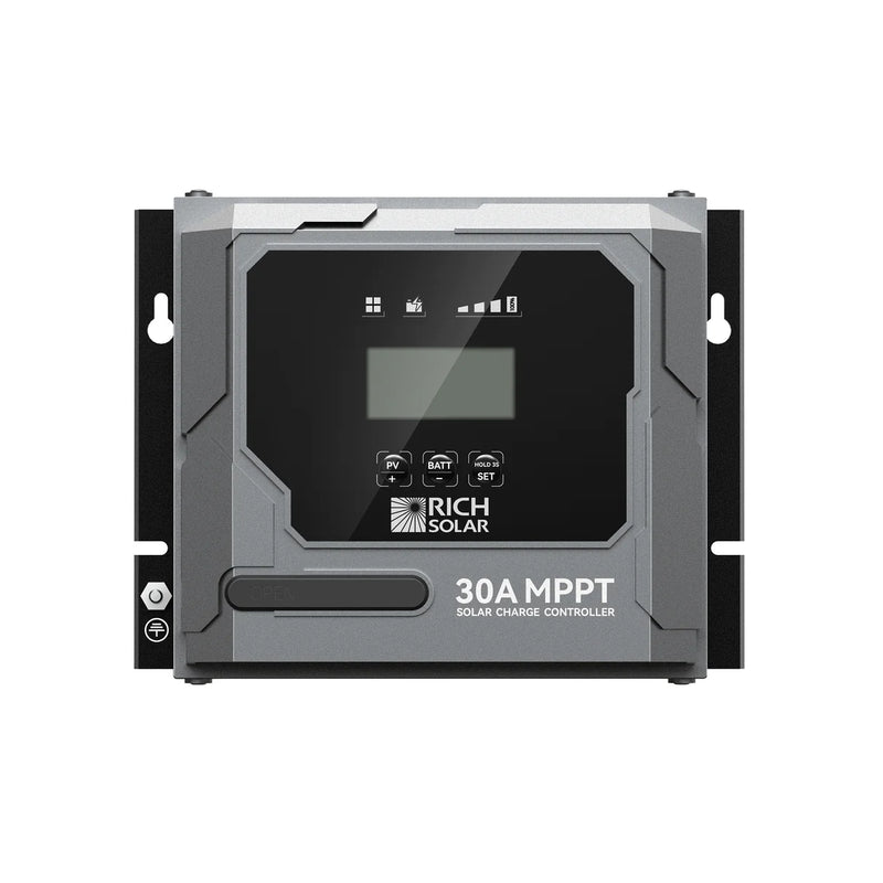 Load image into Gallery viewer, Rich Solar BRAVO 30 | 30 Amp MPPT Solar Charge Controller | Premium 30A 12V/24V MPPT Solar Controller for RVs, Trailers, Campers, Vans, Boats, Off-Grid | Awarded #1 Solar Controller 2025 RS-MPPT30PB
