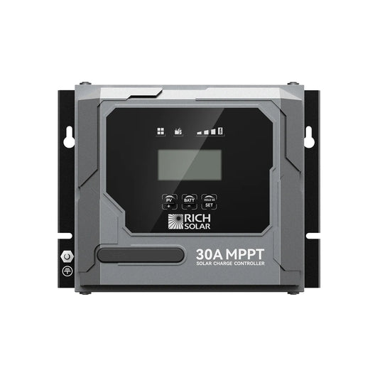 Rich Solar BRAVO 30 | 30 Amp MPPT Solar Charge Controller | Premium 30A 12V/24V MPPT Solar Controller for RVs, Trailers, Campers, Vans, Boats, Off-Grid | Awarded