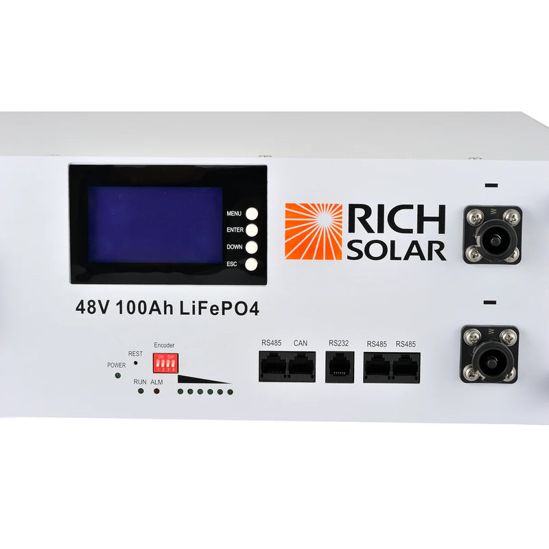 Load image into Gallery viewer, Rich Solar Premium 48V Server Rack Lithium Battery for Residential, Commercial, Off-Grid | 7,000 Lifetime Cycles | Pre-Order Only RS-RK
