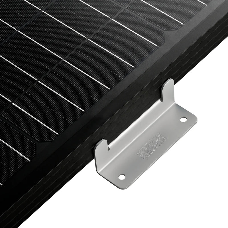 Load image into Gallery viewer, Rich Solar 1 1/4" Z-Brackets Silver | Mounting Hardware Z-Brackets with Screws | Designed for RICH SOLAR MEGA Series Solar Panels | Easy to Install RS-ZB4H
