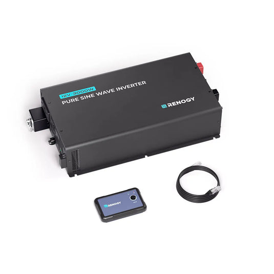 PRO 3000-Watt 12-Volt Pure Sine Wave Inverter w/ EcoSleep Mode  RIV1230P2-126-US